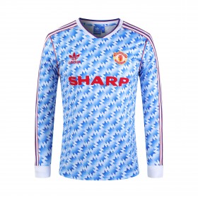 Fußballtrikots Manchester United Retro Heimtrikotsatz 1992 Langarm